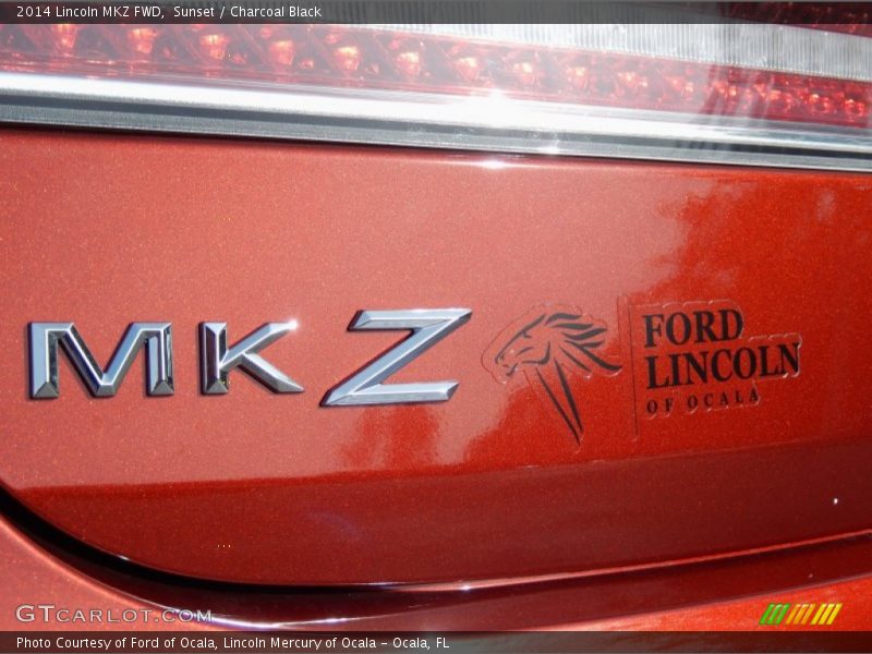 Sunset / Charcoal Black 2014 Lincoln MKZ FWD