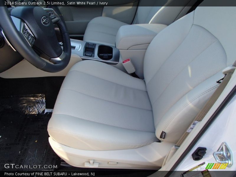 Satin White Pearl / Ivory 2014 Subaru Outback 2.5i Limited