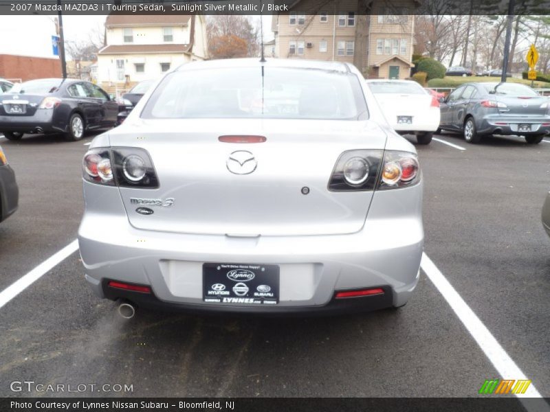 Sunlight Silver Metallic / Black 2007 Mazda MAZDA3 i Touring Sedan