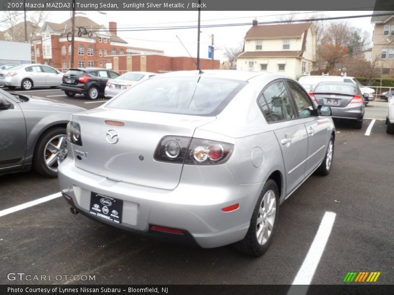 Sunlight Silver Metallic / Black 2007 Mazda MAZDA3 i Touring Sedan
