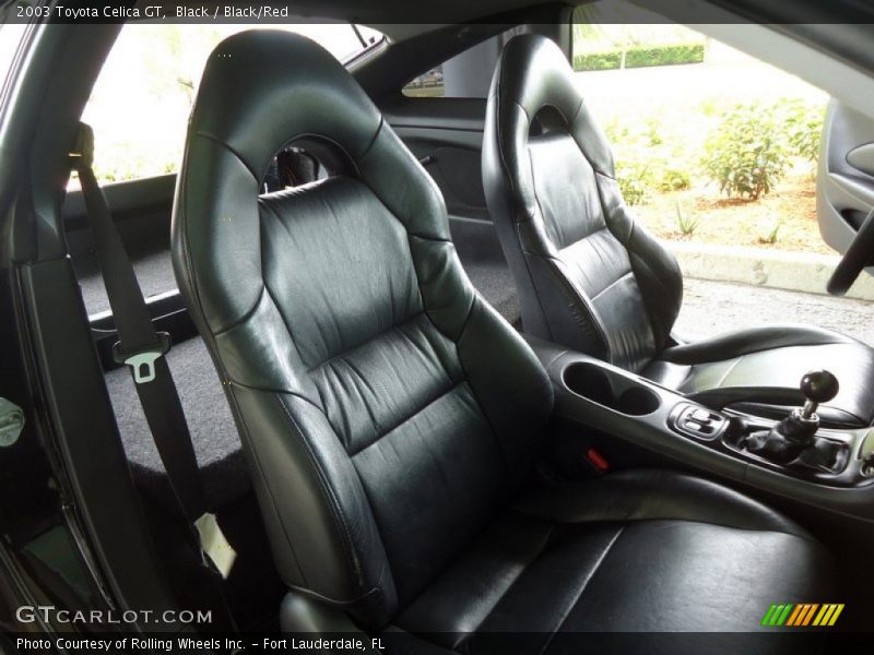Black / Black/Red 2003 Toyota Celica GT