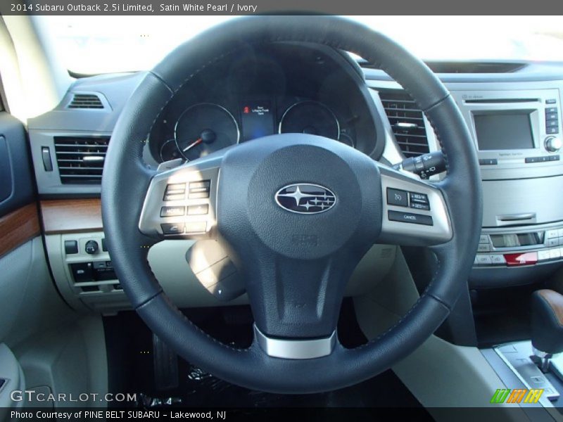 Satin White Pearl / Ivory 2014 Subaru Outback 2.5i Limited