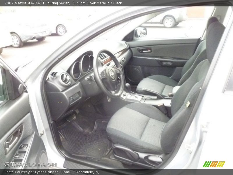 Sunlight Silver Metallic / Black 2007 Mazda MAZDA3 i Touring Sedan