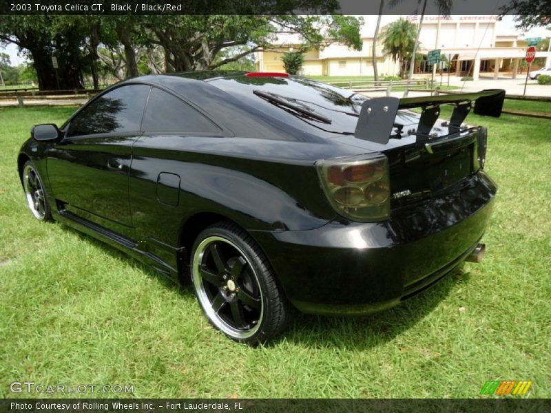 Black / Black/Red 2003 Toyota Celica GT