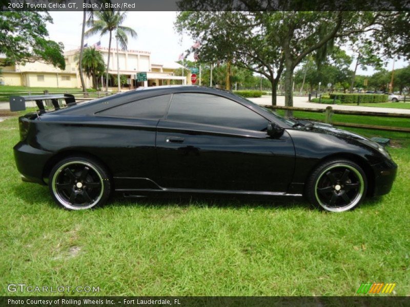 Black / Black/Red 2003 Toyota Celica GT