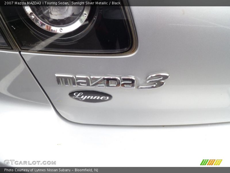 Sunlight Silver Metallic / Black 2007 Mazda MAZDA3 i Touring Sedan