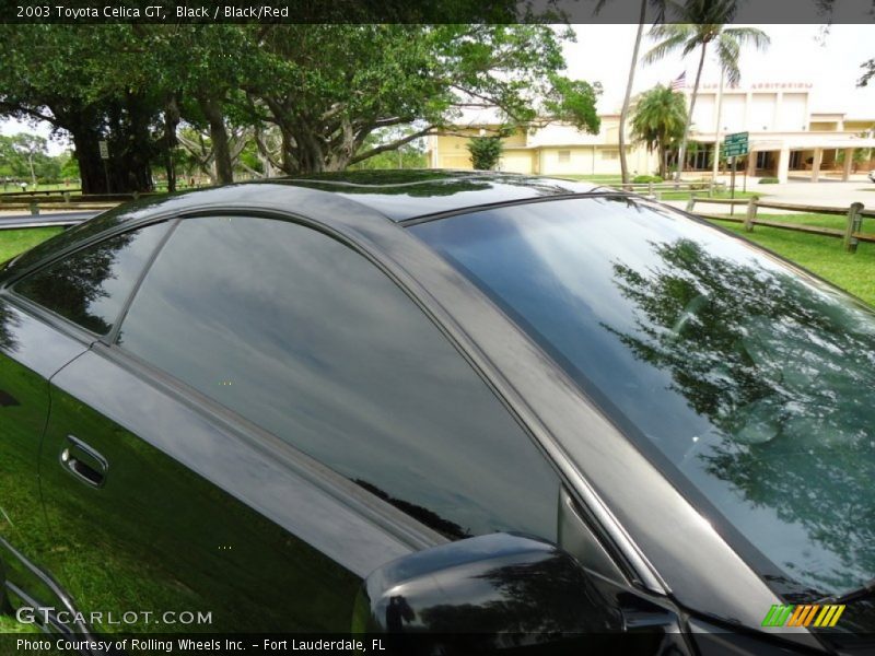 Black / Black/Red 2003 Toyota Celica GT