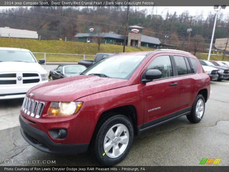 Deep Cherry Red Crystal Pearl / Dark Slate Gray/Light Pebble 2014 Jeep Compass Sport