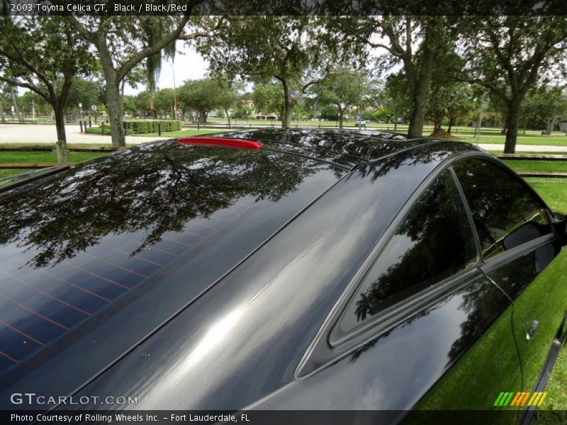 Black / Black/Red 2003 Toyota Celica GT