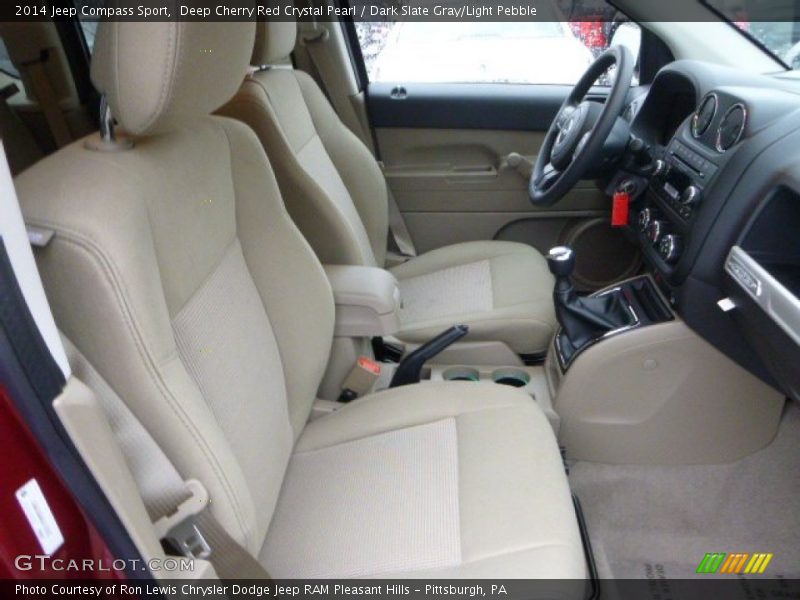 Deep Cherry Red Crystal Pearl / Dark Slate Gray/Light Pebble 2014 Jeep Compass Sport