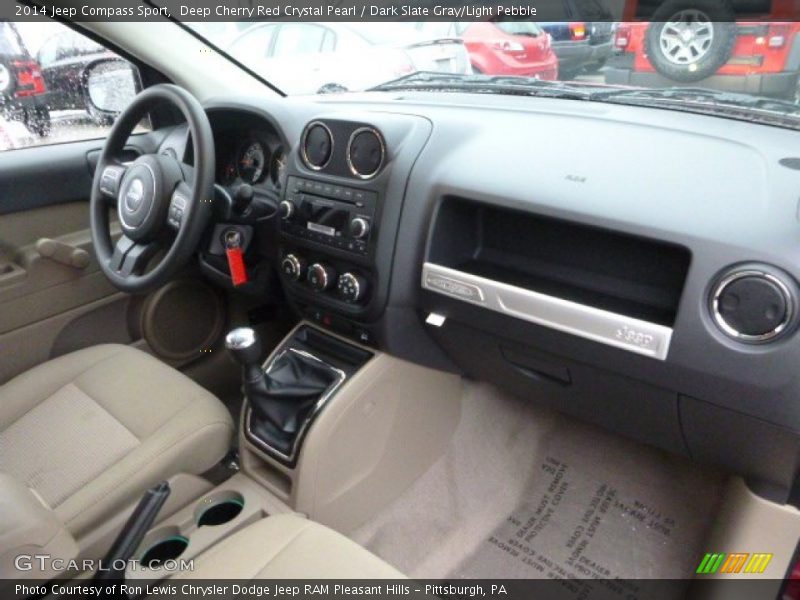 Deep Cherry Red Crystal Pearl / Dark Slate Gray/Light Pebble 2014 Jeep Compass Sport