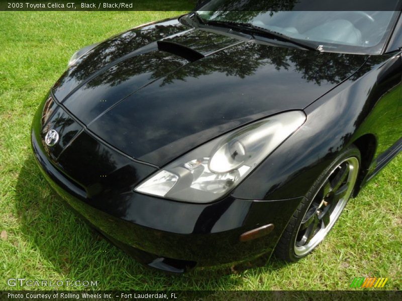 Black / Black/Red 2003 Toyota Celica GT