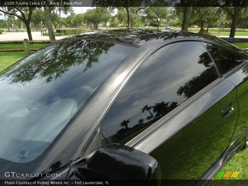 Black / Black/Red 2003 Toyota Celica GT