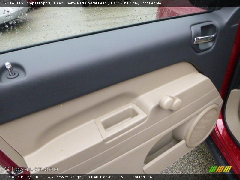 Deep Cherry Red Crystal Pearl / Dark Slate Gray/Light Pebble 2014 Jeep Compass Sport