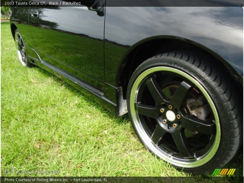 Black / Black/Red 2003 Toyota Celica GT
