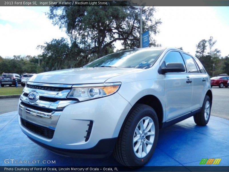 Ingot Silver Metallic / Medium Light Stone 2013 Ford Edge SE