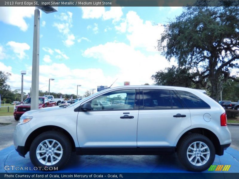 Ingot Silver Metallic / Medium Light Stone 2013 Ford Edge SE