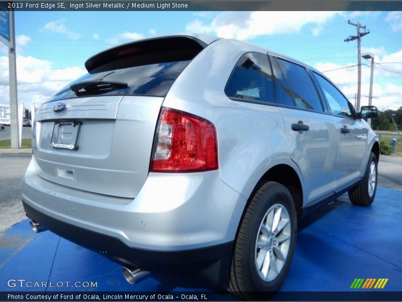 Ingot Silver Metallic / Medium Light Stone 2013 Ford Edge SE