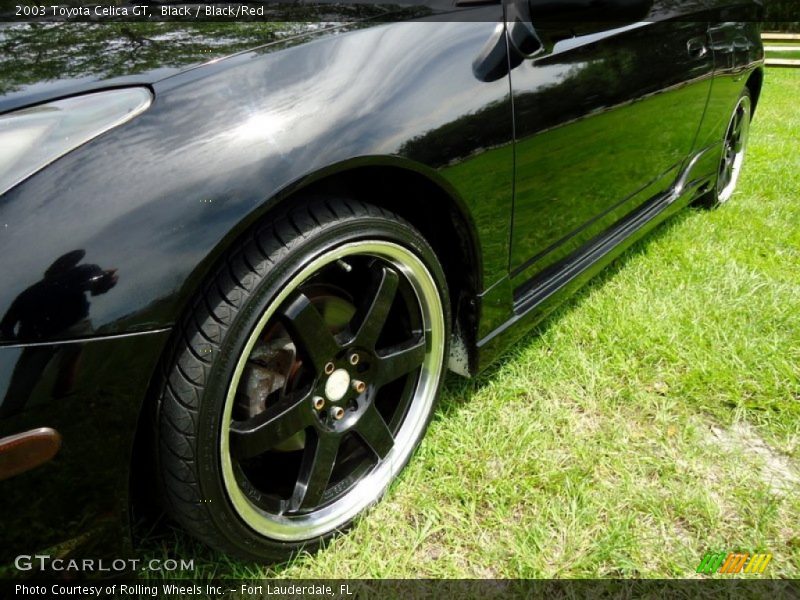 Black / Black/Red 2003 Toyota Celica GT
