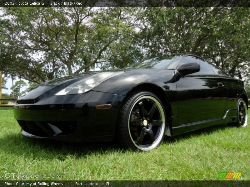 Black / Black/Red 2003 Toyota Celica GT