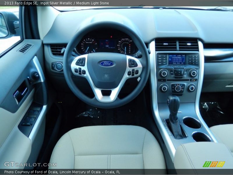 Ingot Silver Metallic / Medium Light Stone 2013 Ford Edge SE