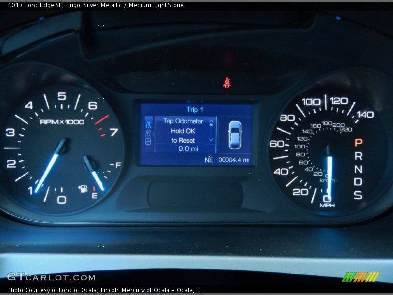 Ingot Silver Metallic / Medium Light Stone 2013 Ford Edge SE