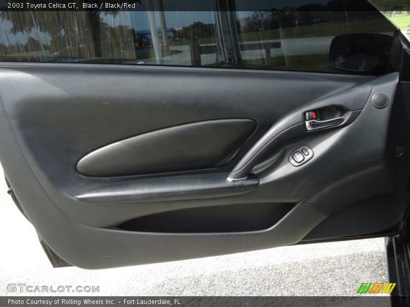 Black / Black/Red 2003 Toyota Celica GT