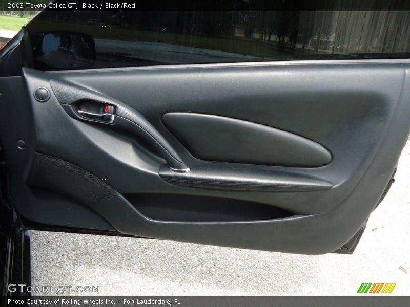 Black / Black/Red 2003 Toyota Celica GT