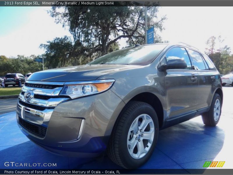 Mineral Gray Metallic / Medium Light Stone 2013 Ford Edge SEL