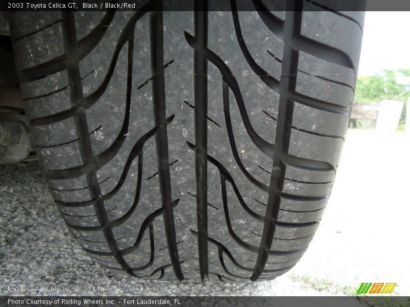 Black / Black/Red 2003 Toyota Celica GT