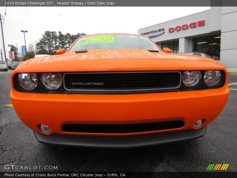 Header Orange / Dark Slate Gray 2014 Dodge Challenger SXT