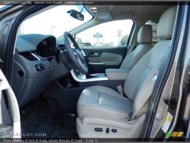 Mineral Gray Metallic / Medium Light Stone 2013 Ford Edge SEL