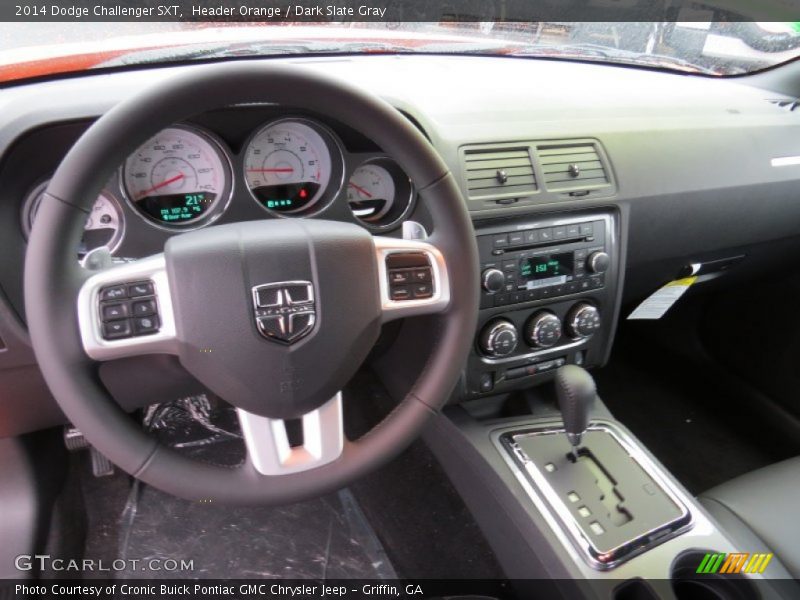 Header Orange / Dark Slate Gray 2014 Dodge Challenger SXT