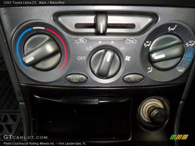 Black / Black/Red 2003 Toyota Celica GT