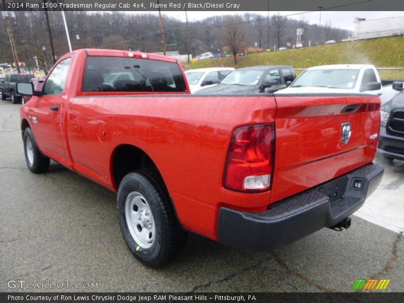 Flame Red / Black/Diesel Gray 2014 Ram 1500 Tradesman Regular Cab 4x4