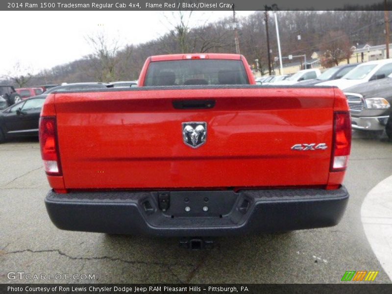 Flame Red / Black/Diesel Gray 2014 Ram 1500 Tradesman Regular Cab 4x4