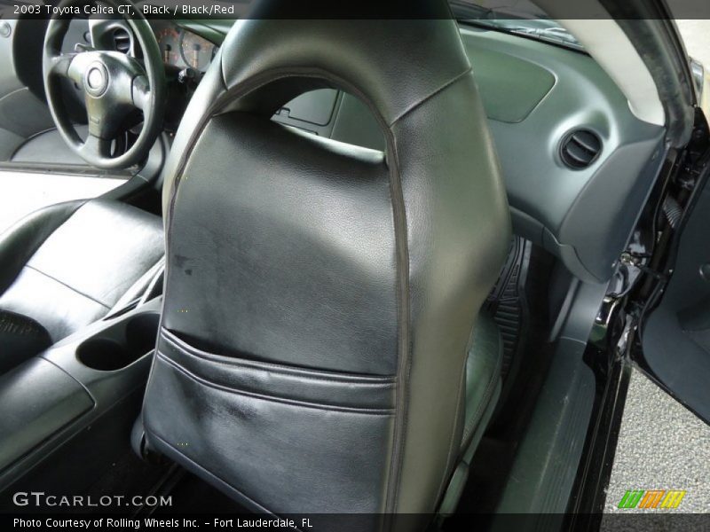 Black / Black/Red 2003 Toyota Celica GT