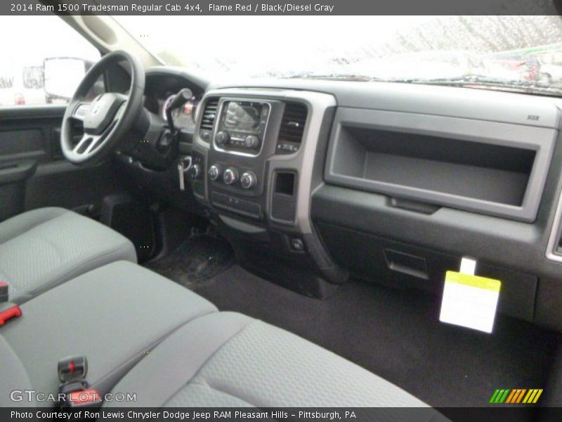 Flame Red / Black/Diesel Gray 2014 Ram 1500 Tradesman Regular Cab 4x4