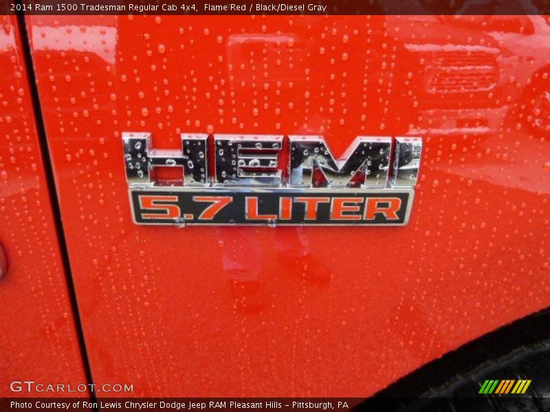 Flame Red / Black/Diesel Gray 2014 Ram 1500 Tradesman Regular Cab 4x4