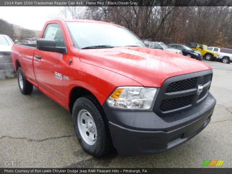 Flame Red / Black/Diesel Gray 2014 Ram 1500 Tradesman Regular Cab 4x4
