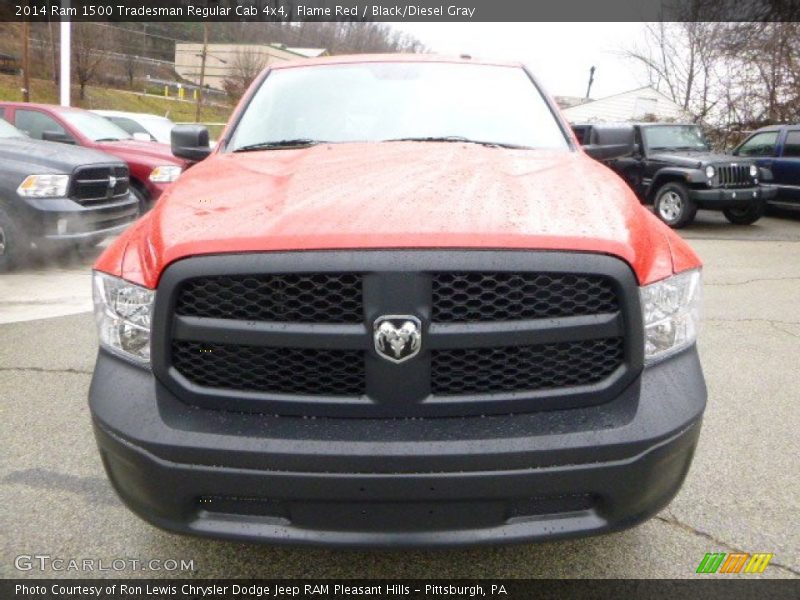 Flame Red / Black/Diesel Gray 2014 Ram 1500 Tradesman Regular Cab 4x4