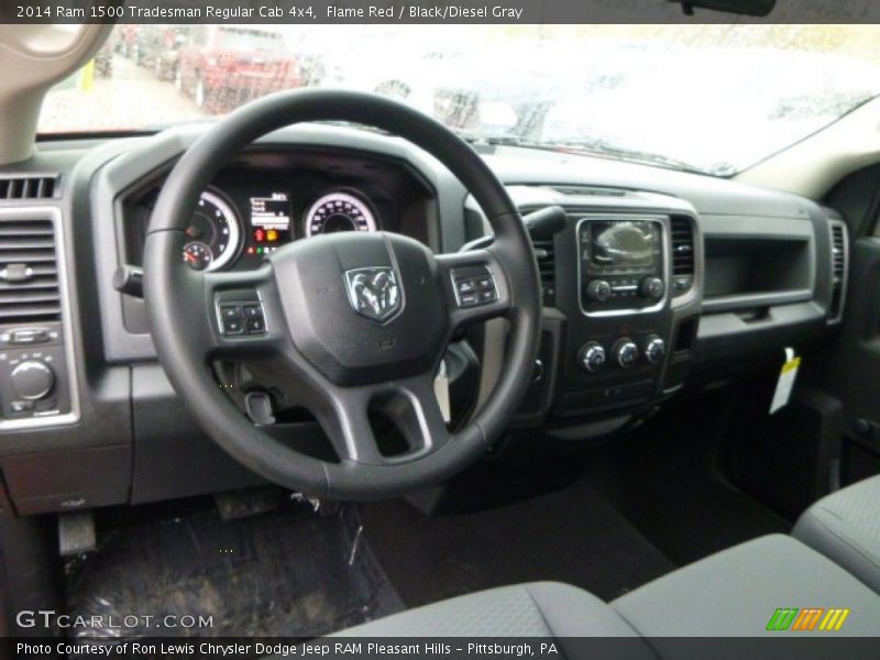 Flame Red / Black/Diesel Gray 2014 Ram 1500 Tradesman Regular Cab 4x4