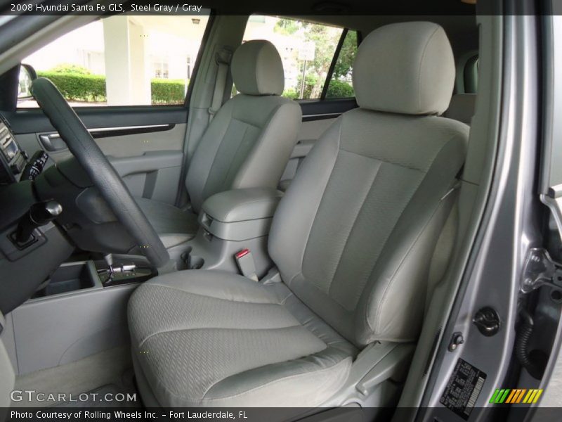 Steel Gray / Gray 2008 Hyundai Santa Fe GLS