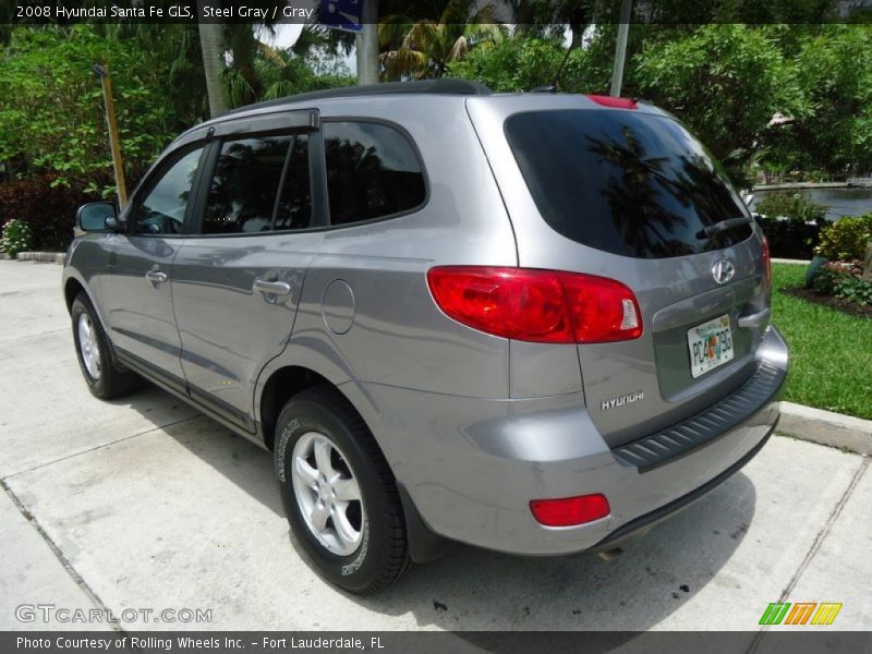 Steel Gray / Gray 2008 Hyundai Santa Fe GLS