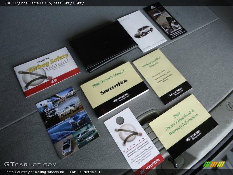 Steel Gray / Gray 2008 Hyundai Santa Fe GLS