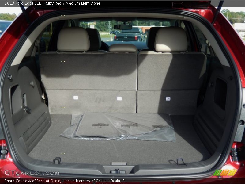 Ruby Red / Medium Light Stone 2013 Ford Edge SEL