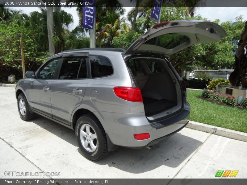 Steel Gray / Gray 2008 Hyundai Santa Fe GLS