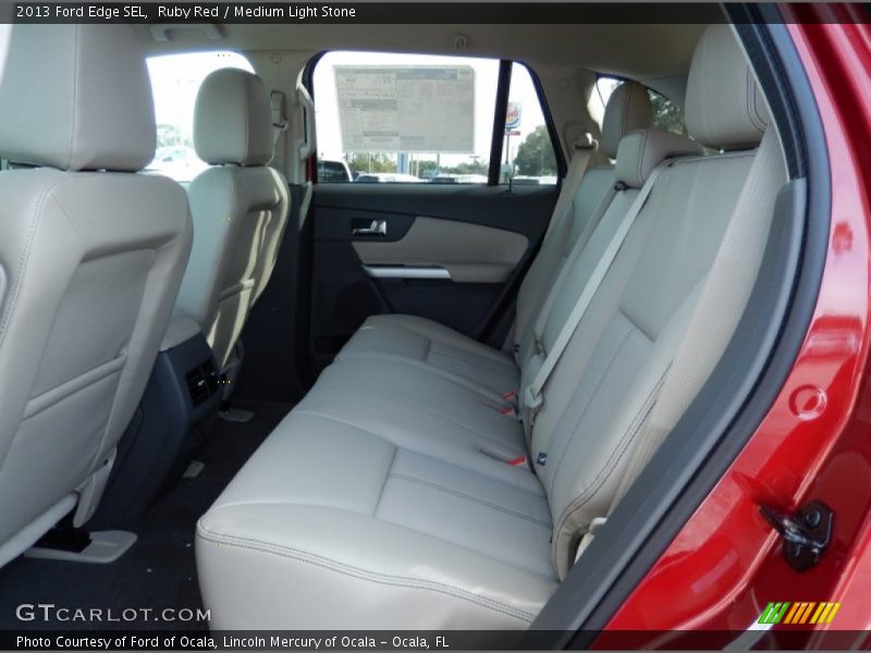 Ruby Red / Medium Light Stone 2013 Ford Edge SEL