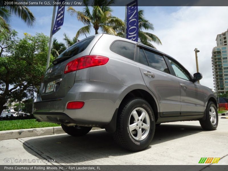 Steel Gray / Gray 2008 Hyundai Santa Fe GLS