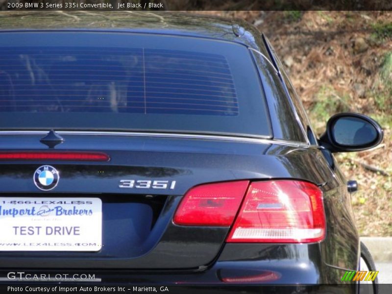 Jet Black / Black 2009 BMW 3 Series 335i Convertible